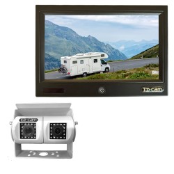 ID710DWB - Kit moniteur caméra de recul double optique 7"